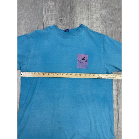 Vintage 80s Ocean Pacific Frank Sinatra Shirt Large Surf Comp Blue Beach Rare V - Picture 8 of 14